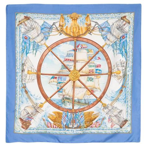 Hermès Vive Le Vent by L Bourthoumieux Silk Scarf